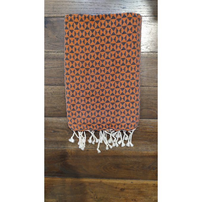 Fouta Butterfly Orange intense/Black  2x1m   