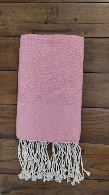 Fouta fushia bumble bee weaving 2x1m 