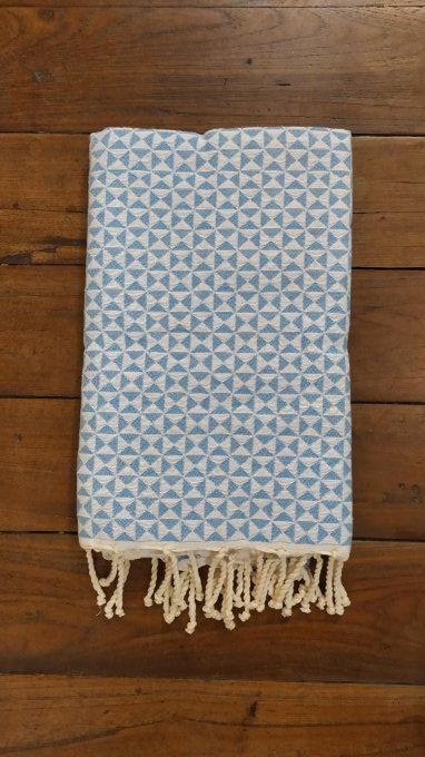 Fouta Butterfly Blue/White  2x1m  