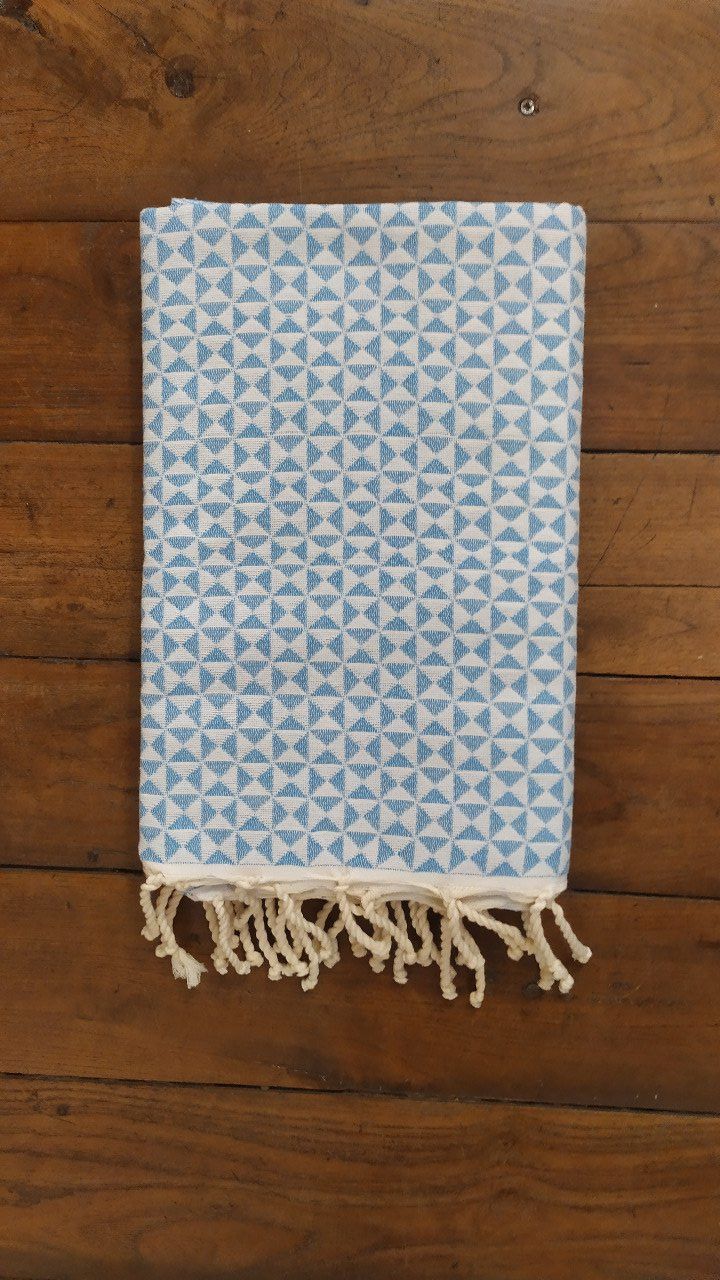 Fouta Butterfly Turquoise/White  2x1m  