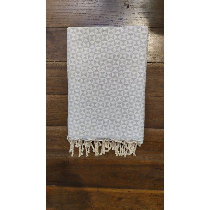 Fouta Butterfly Grey/White  2x1m