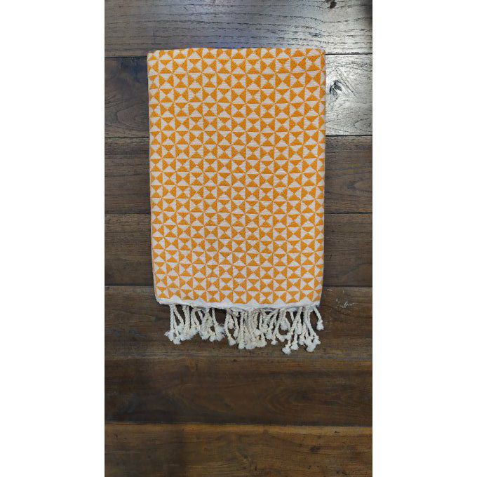 Fouta Butterfly Tangerine/White  2x1m   