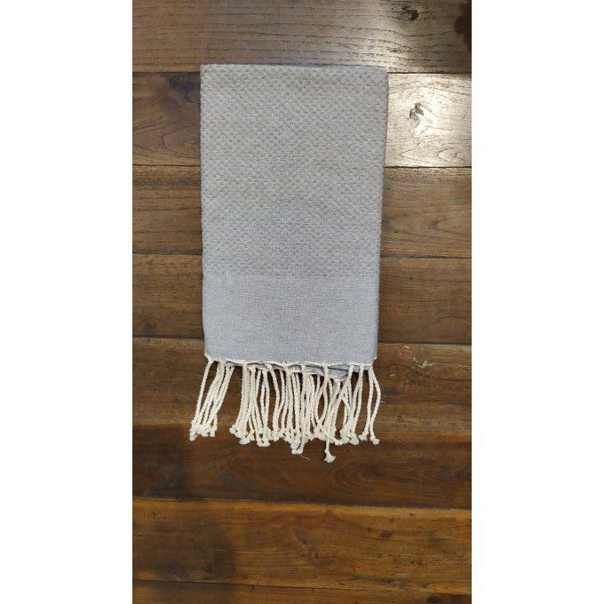 Fouta medium grey bumble bee weaving 2x1m 