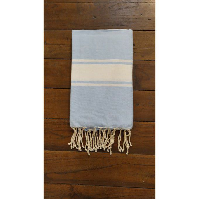 Fouta Sky blue flat weaving 2x1m