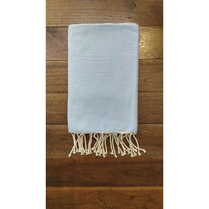 Fouta Sky blue bumble bee weaving 2x1m